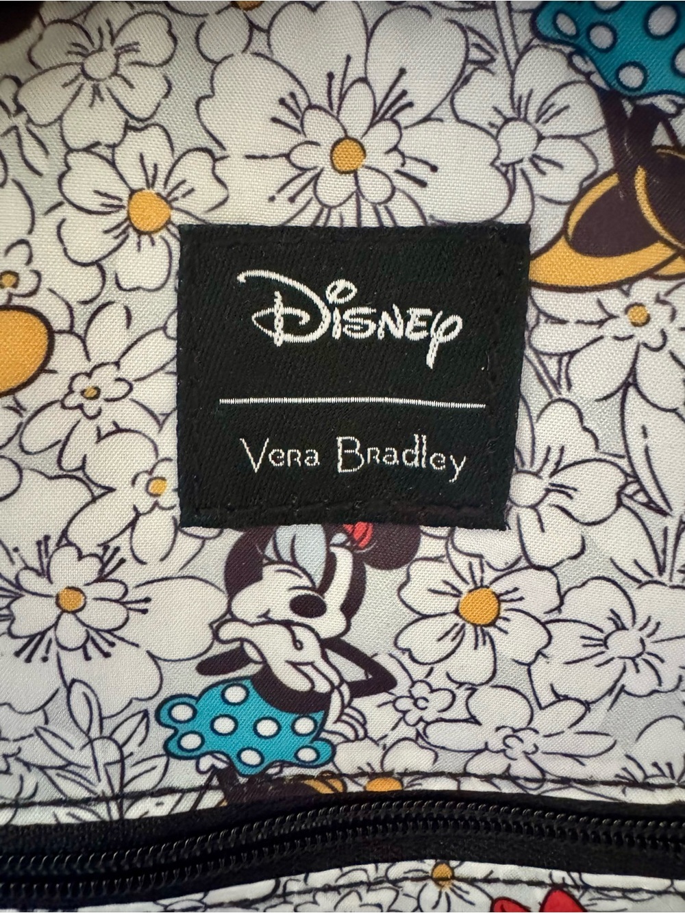 Vera Bradley Black Quilted Backpack - Picture 3 of 5